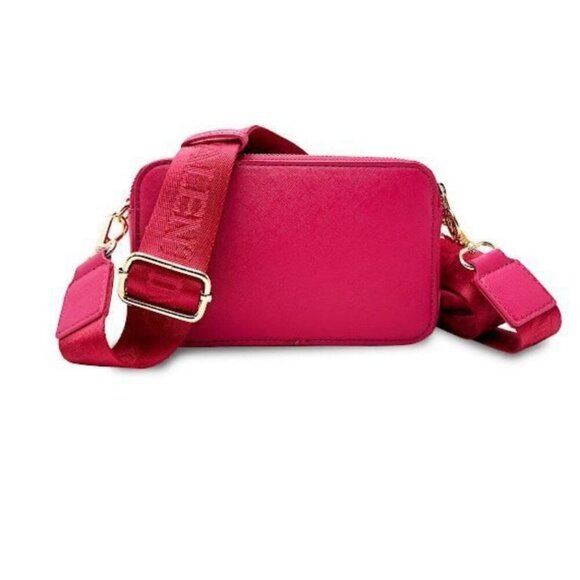 Valentino Orlandi V Logo Double Zip Camera Bag With Adjustable Band Strap - Picture 2 of 5